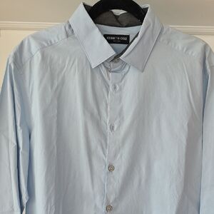 Kenneth Cole Sky Blue Dress Shirt for Men